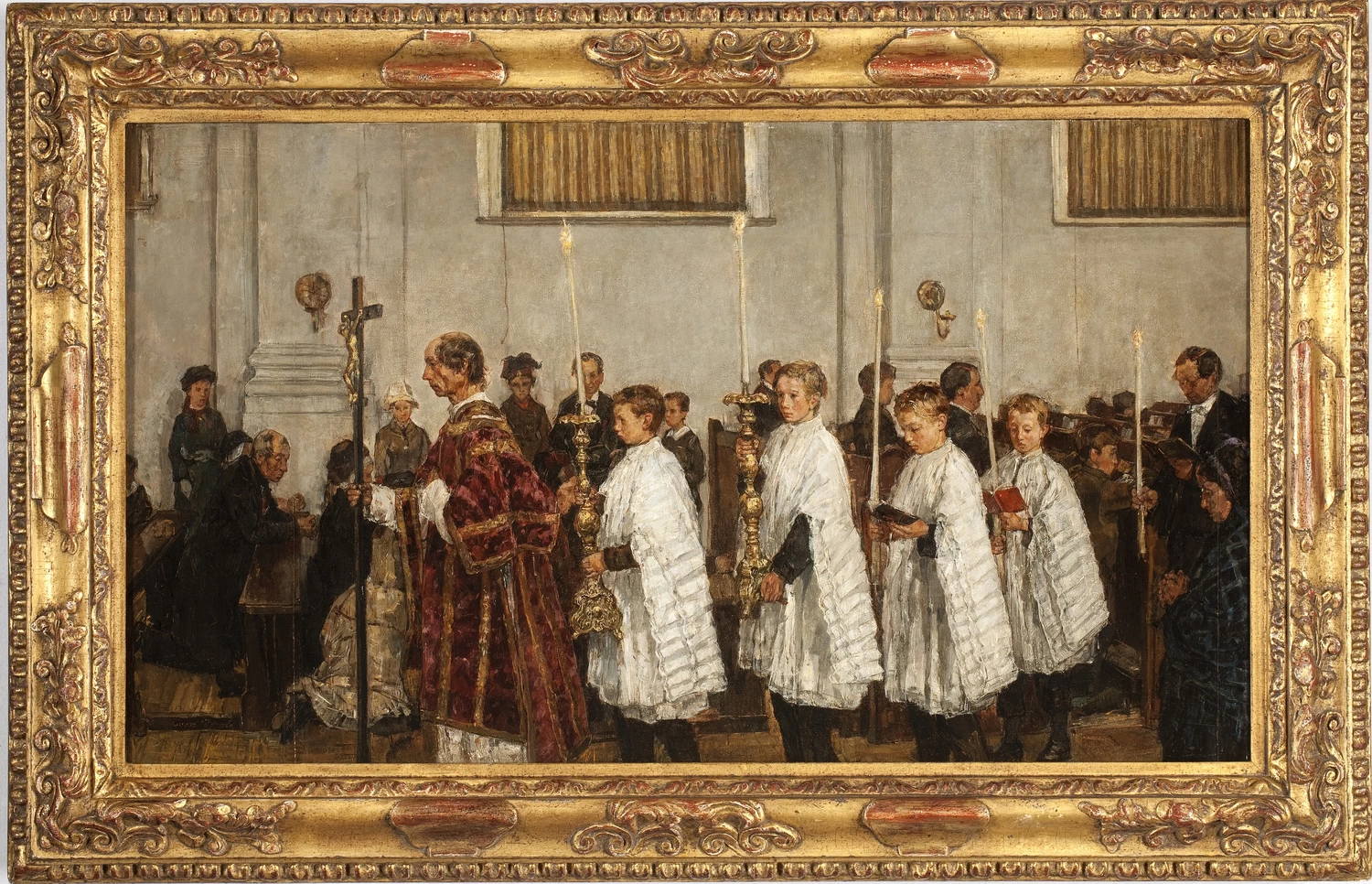 Isaac Israëls - 102, Processione nella vecchia chiesa cattolica dell'Aia, Museum Catharijneconvent, Utrecht